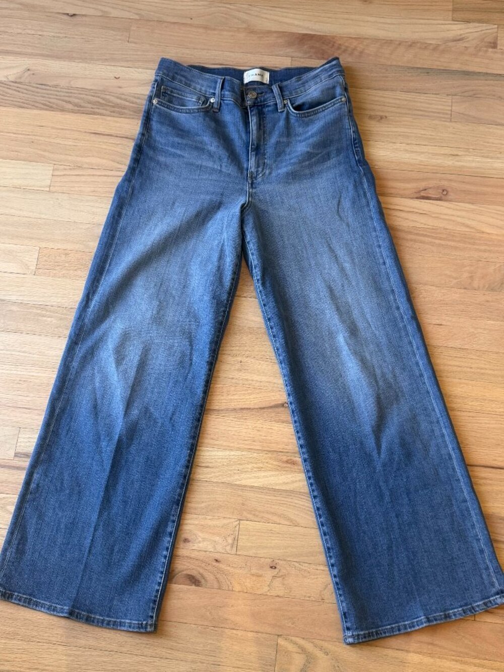 Frame Le Slim Palazzo High Waist Wide Leg Jeans 30